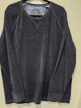 Tommy Bahama Stone Crest Sweater Men's XXL Blue Coastline Heather Crewneck